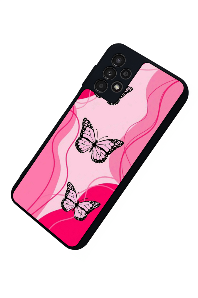 Samsung Galaxy A13 Uyumlu Kelebek Tasarımlı Glossy Premium Kılıf