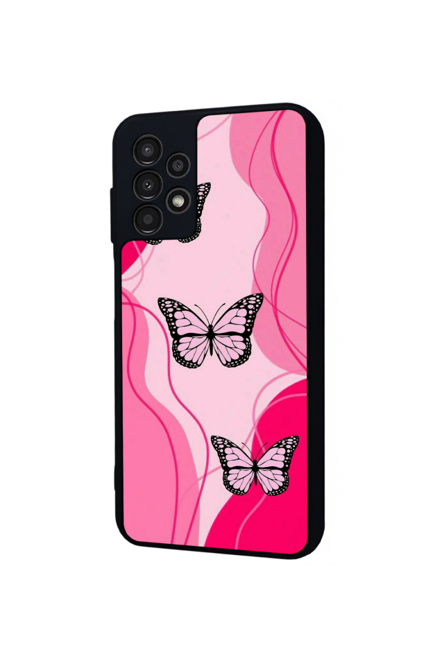 Samsung Galaxy A13 Uyumlu Kelebek Tasarımlı Glossy Premium Kılıf