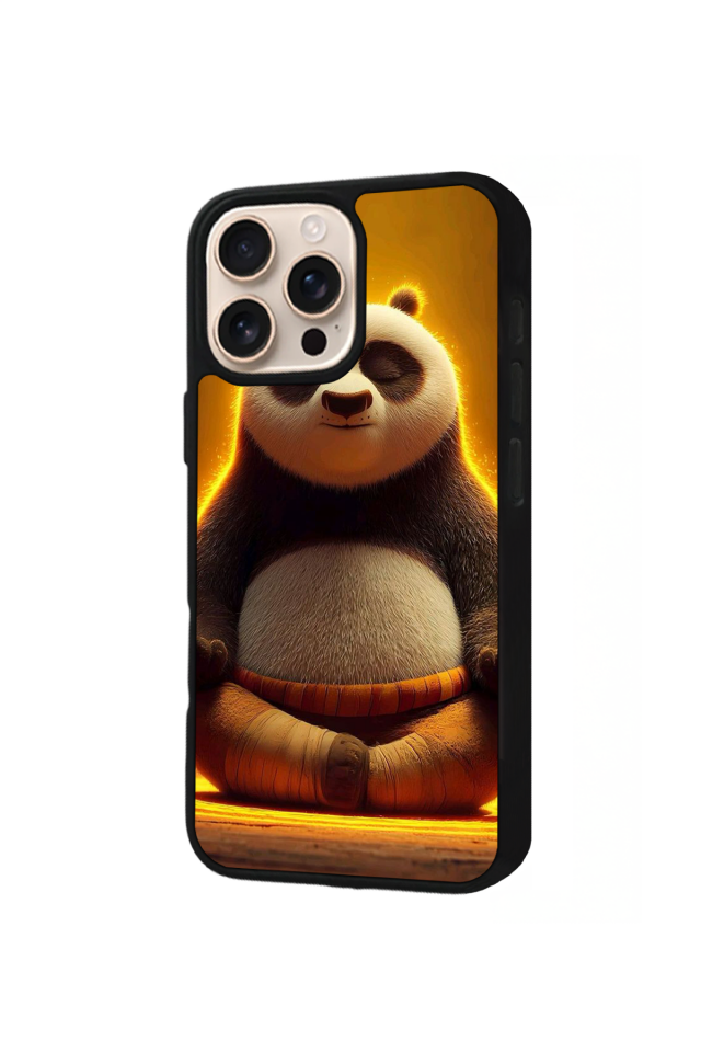 iPhone 15 Pro Uyumlu Kung Fu Panda Tasarımlı Glossy Premium Kılıf