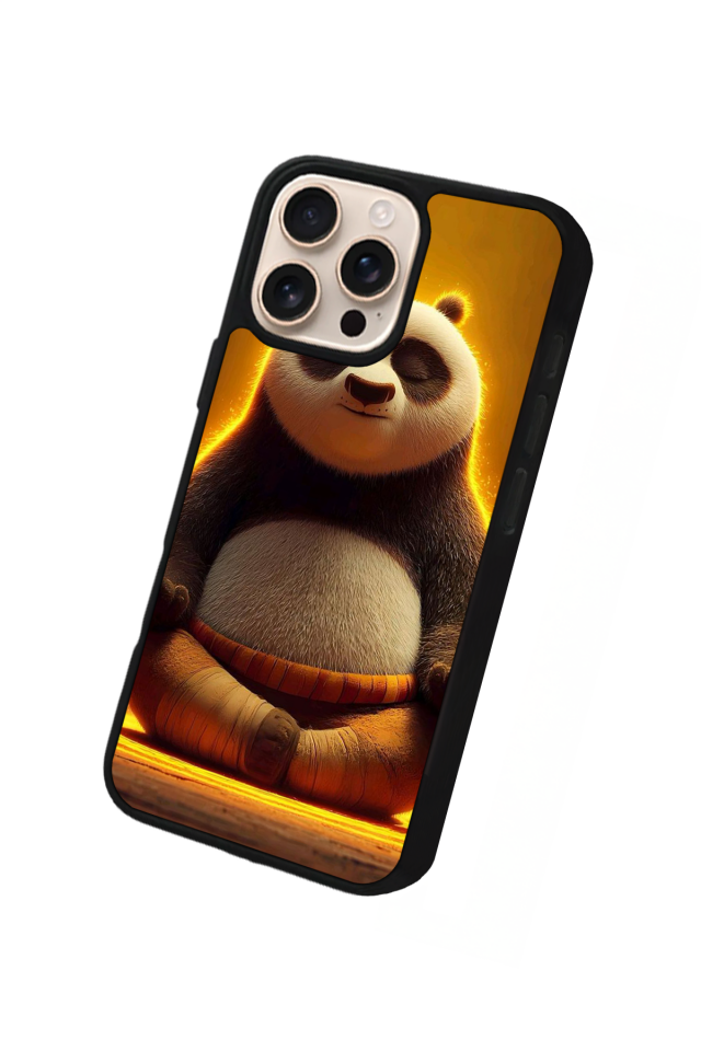 iPhone 15 Pro Uyumlu Kung Fu Panda Tasarımlı Glossy Premium Kılıf