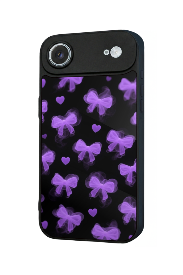iPhone 17 Air Uyumlu Kurdele Tasarımlı Glossy Premium Kılıf