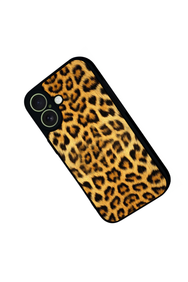 iPhone 17 Uyumlu Leopar Tasarımlı Glossy Premium Kılıf