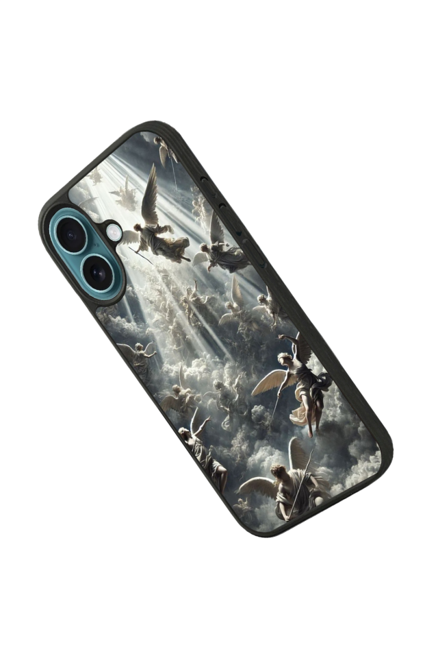 iPhone 16 Plus Uyumlu Melek Tasarımlı Glossy Premium Kılıf