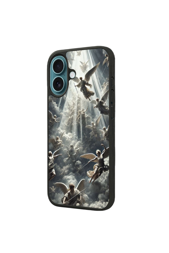 iPhone 16 Plus Uyumlu Melek Tasarımlı Glossy Premium Kılıf