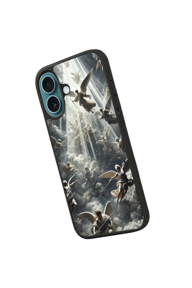 iPhone 16 Plus Uyumlu Melek Tasarımlı Glossy Premium Kılıf