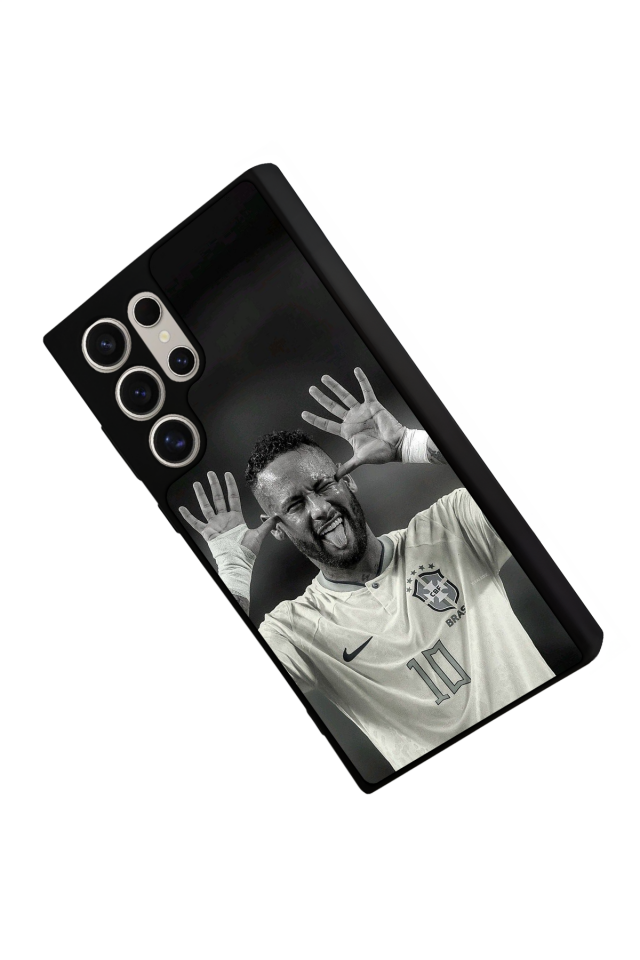 Samsung Galaxy S22 Ultra Uyumlu Neymar Tasarımlı Glossy Premium Kılıf