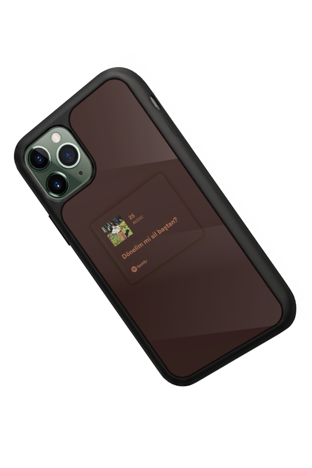 iPhone 11 Pro Uyumlu Sarki Sozleri Tasarımlı Glossy Premium Kılıf