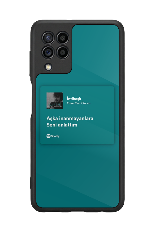 Samsung Galaxy M22 Uyumlu Sarki Sozleri Tasarımlı Glossy Premium Kılıf