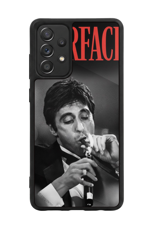 Samsung Galaxy A72 Uyumlu Scarface Tasarımlı Glossy Premium Kılıf