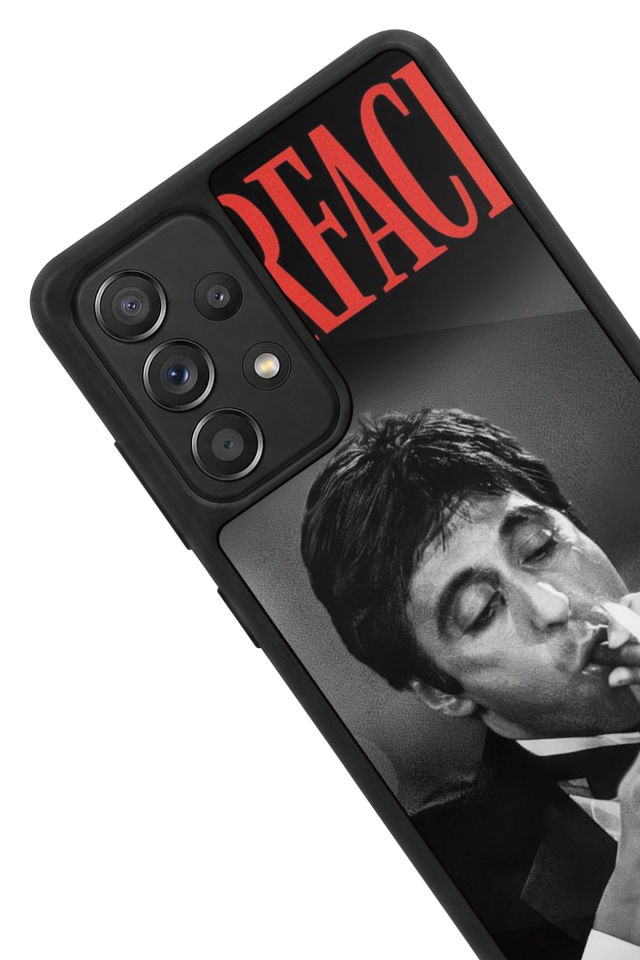 Samsung Galaxy A72 Uyumlu Scarface Tasarımlı Glossy Premium Kılıf