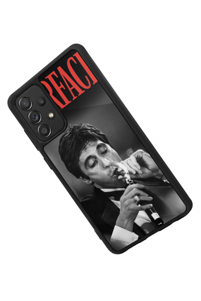 Samsung Galaxy A72 Uyumlu Scarface Tasarımlı Glossy Premium Kılıf