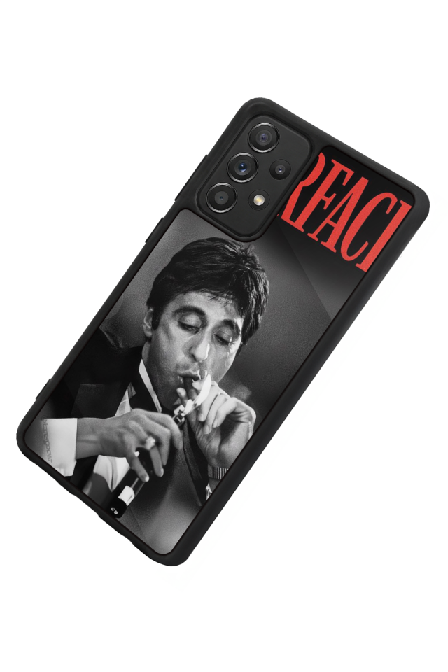 Samsung Galaxy A72 Uyumlu Scarface Tasarımlı Glossy Premium Kılıf