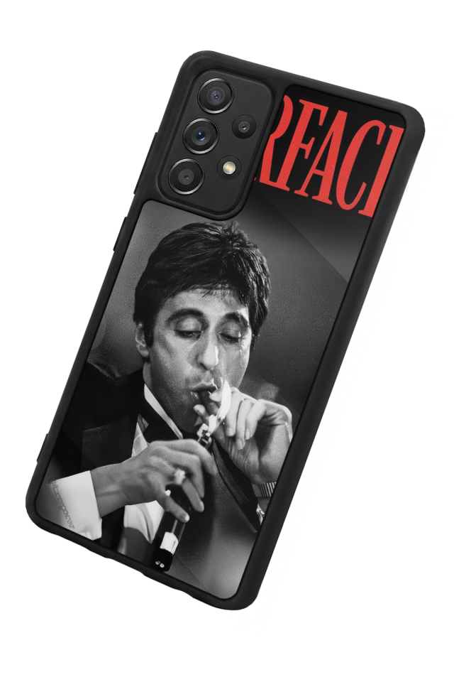 Samsung Galaxy A72 Uyumlu Scarface Tasarımlı Glossy Premium Kılıf