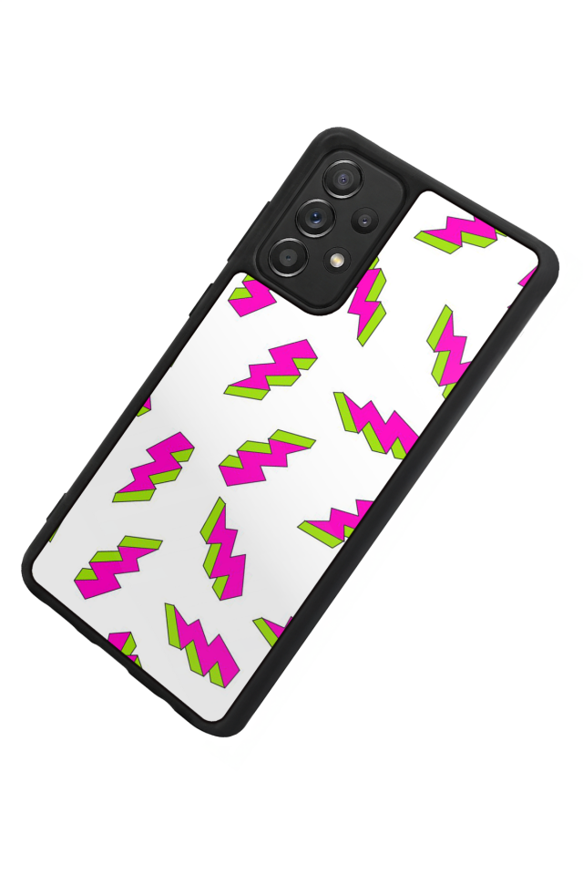 Samsung Galaxy A72 Uyumlu Simsek Tasarımlı Glossy Premium Kılıf