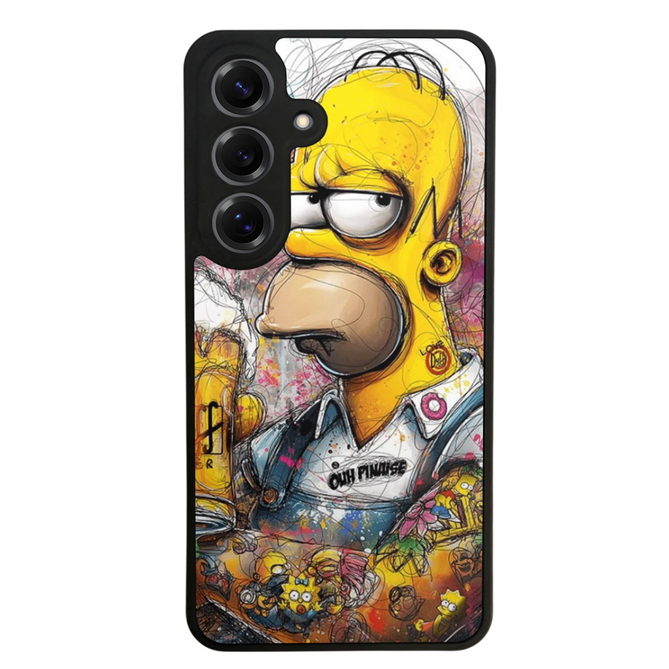 Samsung Galaxy S25 Uyumlu The Simpsons Tasarımlı Glossy Premium Kılıf