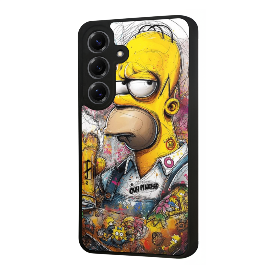 Samsung Galaxy S25 Uyumlu The Simpsons Tasarımlı Glossy Premium Kılıf