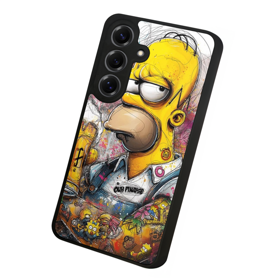 Samsung Galaxy S25 Uyumlu The Simpsons Tasarımlı Glossy Premium Kılıf