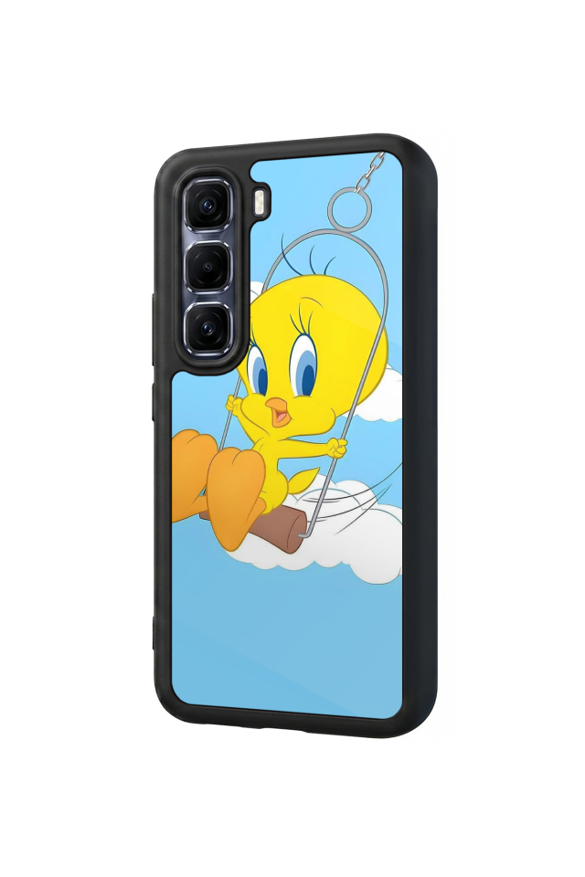 Infinix Hot 60 Pro Plus Uyumlu Tweety Tasarımlı Glossy Premium Kılıf