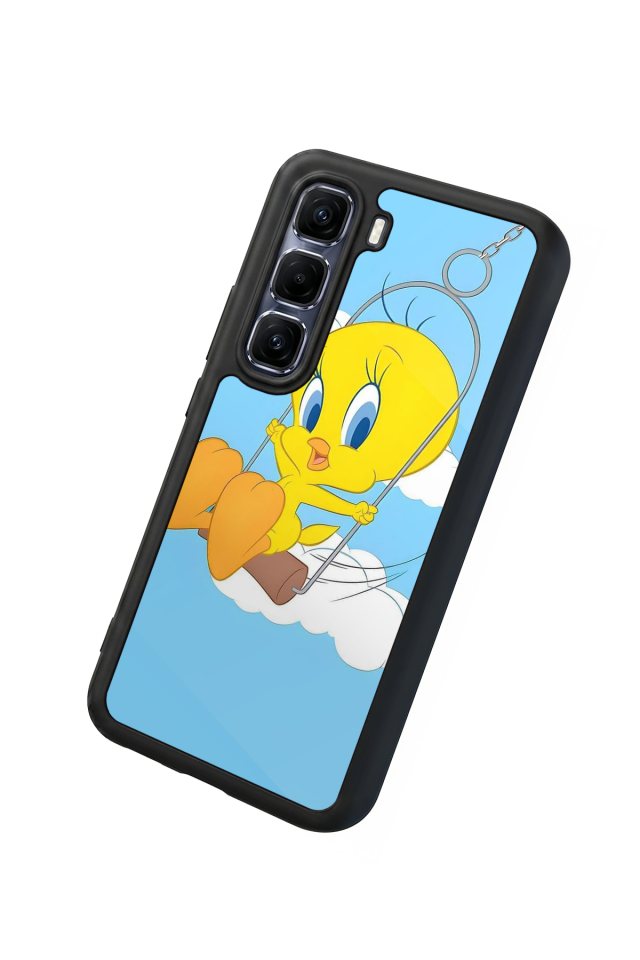 Infinix Hot 60 Pro Plus Uyumlu Tweety Tasarımlı Glossy Premium Kılıf