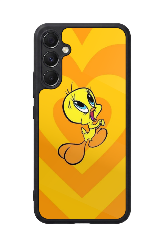Samsung Galaxy A34 Uyumlu Tweety Tasarımlı Glossy Premium Kılıf