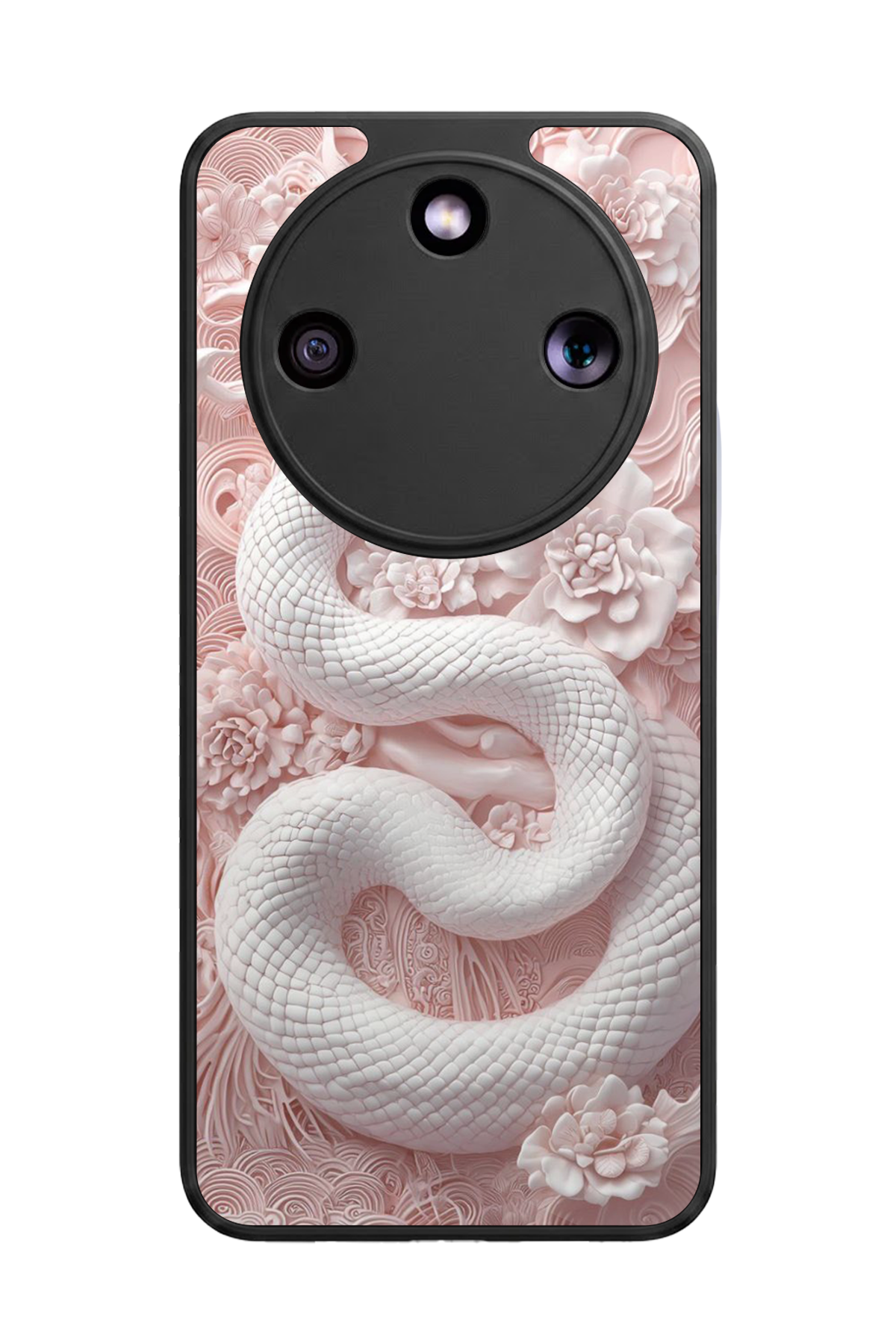 Honor Magic 8 Lite Uyumlu Yılan Tasarımlı Glossy Premium Kılıf