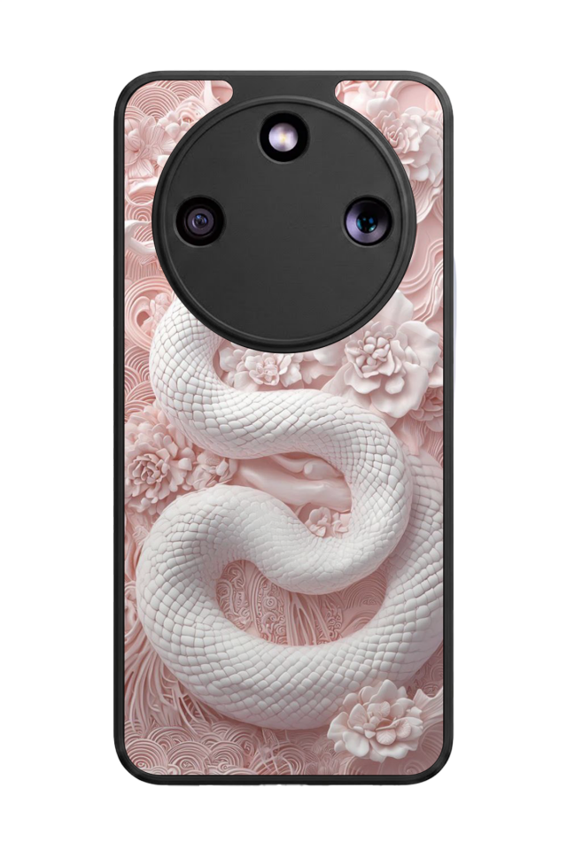 Honor Magic 8 Lite Uyumlu Yılan Tasarımlı Glossy Premium Kılıf