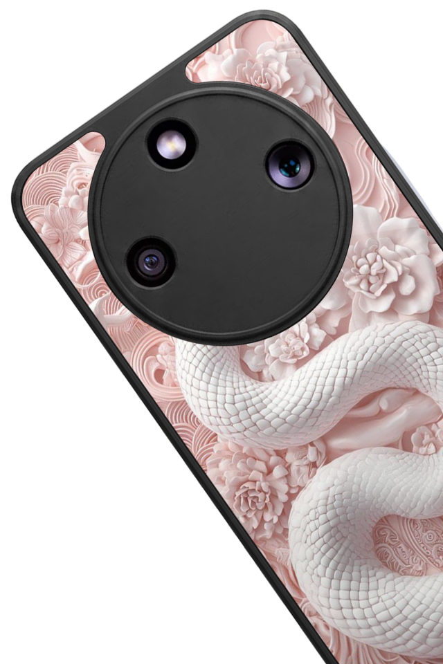 Honor Magic 8 Lite Uyumlu Yılan Tasarımlı Glossy Premium Kılıf