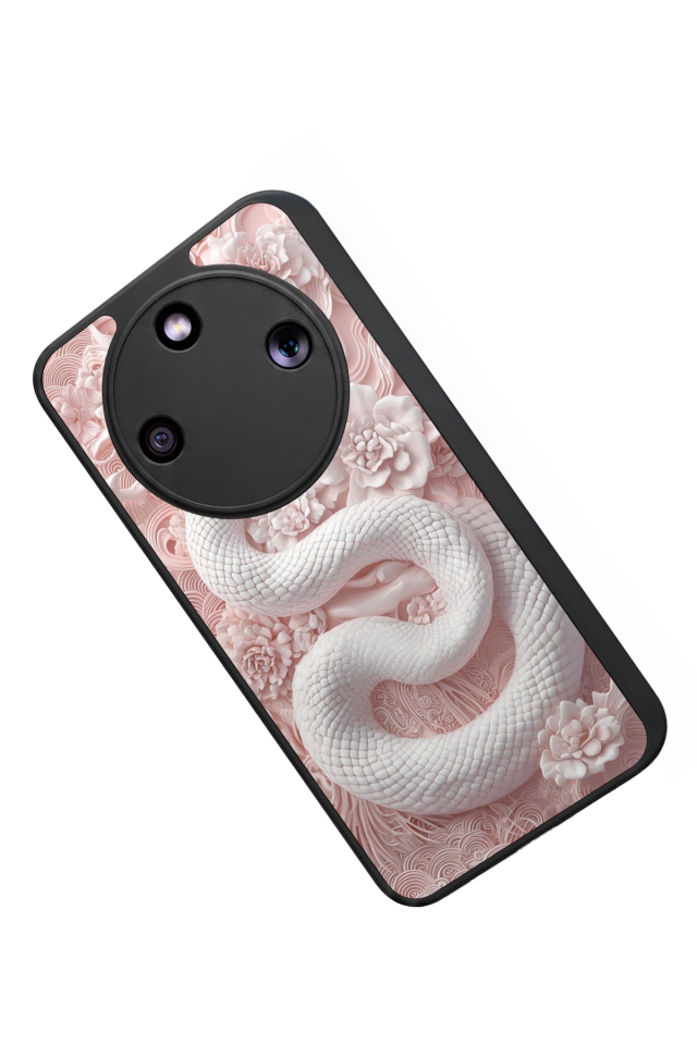 Honor Magic 8 Lite Uyumlu Yılan Tasarımlı Glossy Premium Kılıf