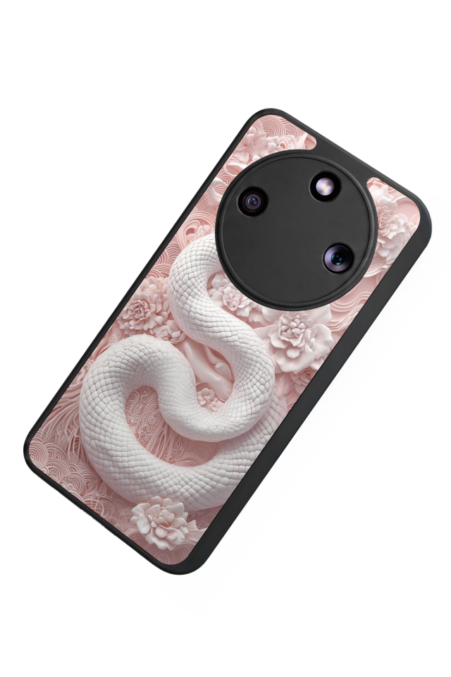 Honor Magic 8 Lite Uyumlu Yılan Tasarımlı Glossy Premium Kılıf