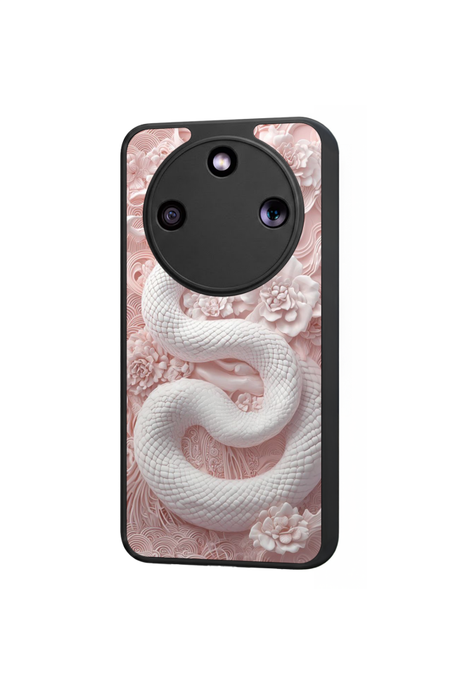 Honor Magic 8 Lite Uyumlu Yılan Tasarımlı Glossy Premium Kılıf