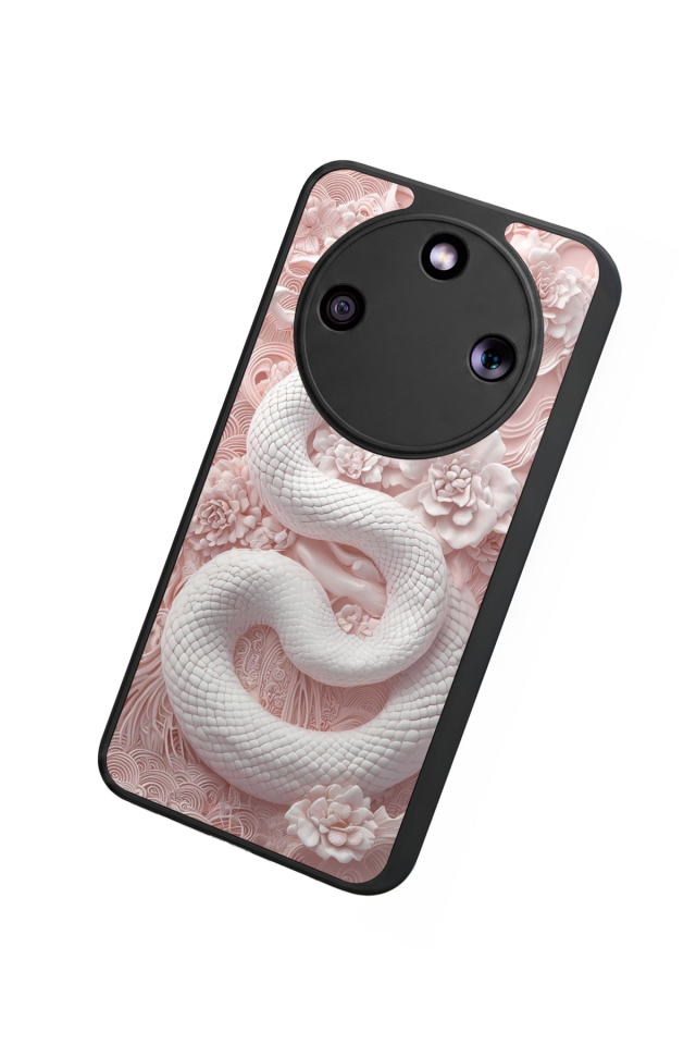 Honor Magic 8 Lite Uyumlu Yılan Tasarımlı Glossy Premium Kılıf