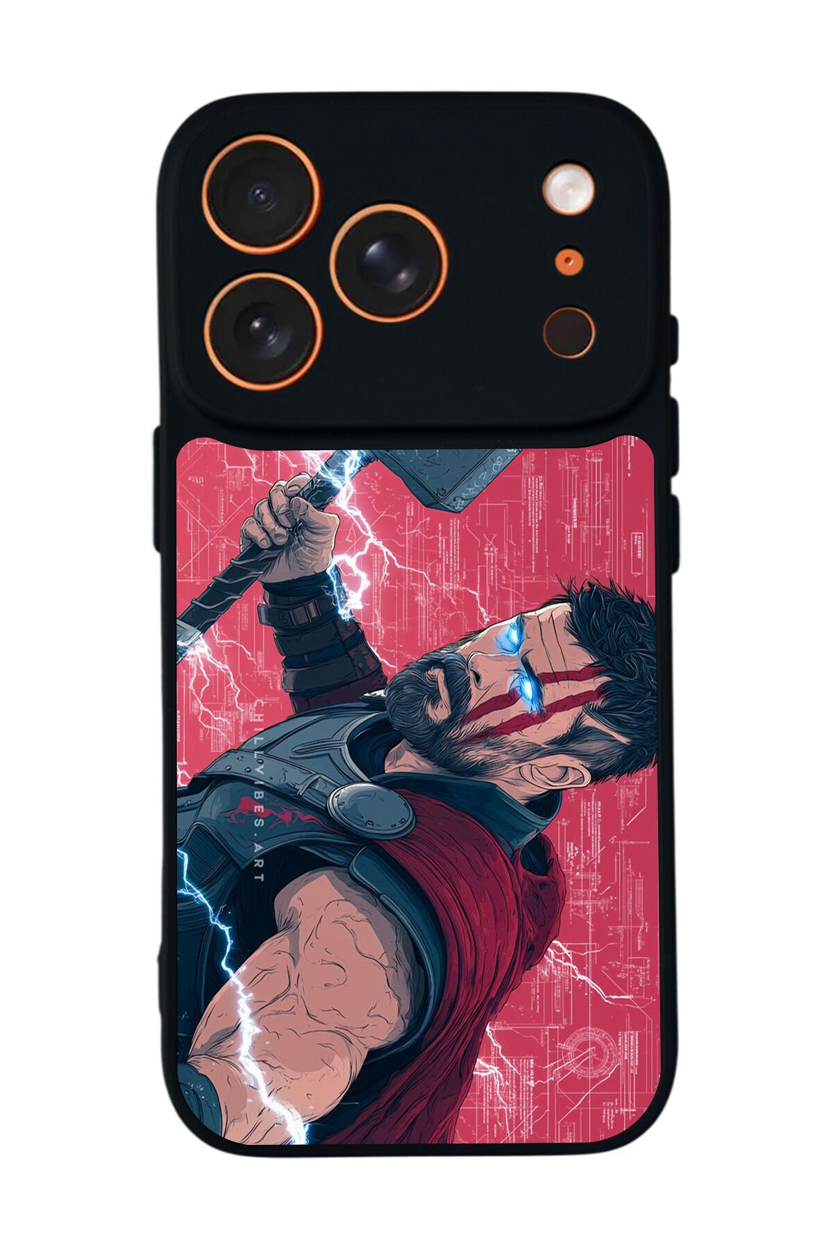 iPhone 17 Pro Max Uyumlu Thor Tasarımlı Glossy Premium Kılıf