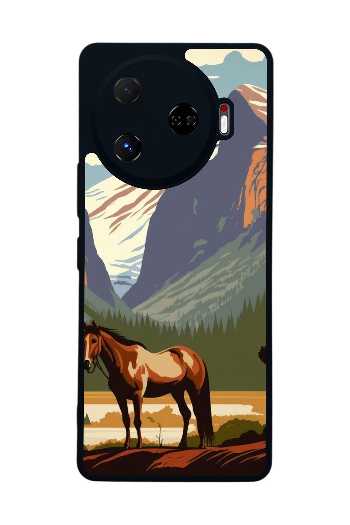 Tecno Camon 30 Pro Uyumlu At Horse Tasarımlı Glossy Premium Kılıf