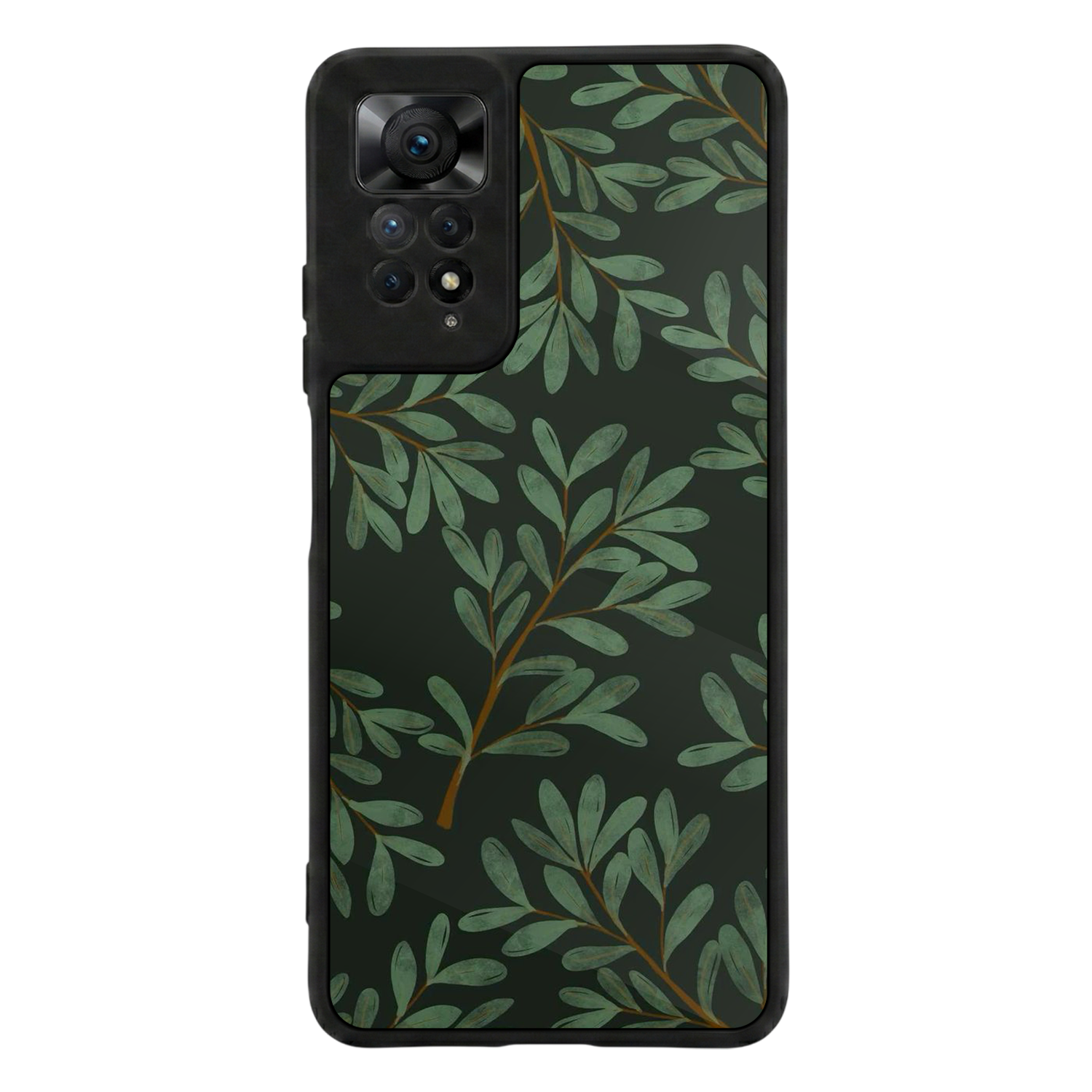 Xiaomi Redmi Note 12 Pro Uyumlu Botanik Tasarımlı Glossy Premium Kılıf
