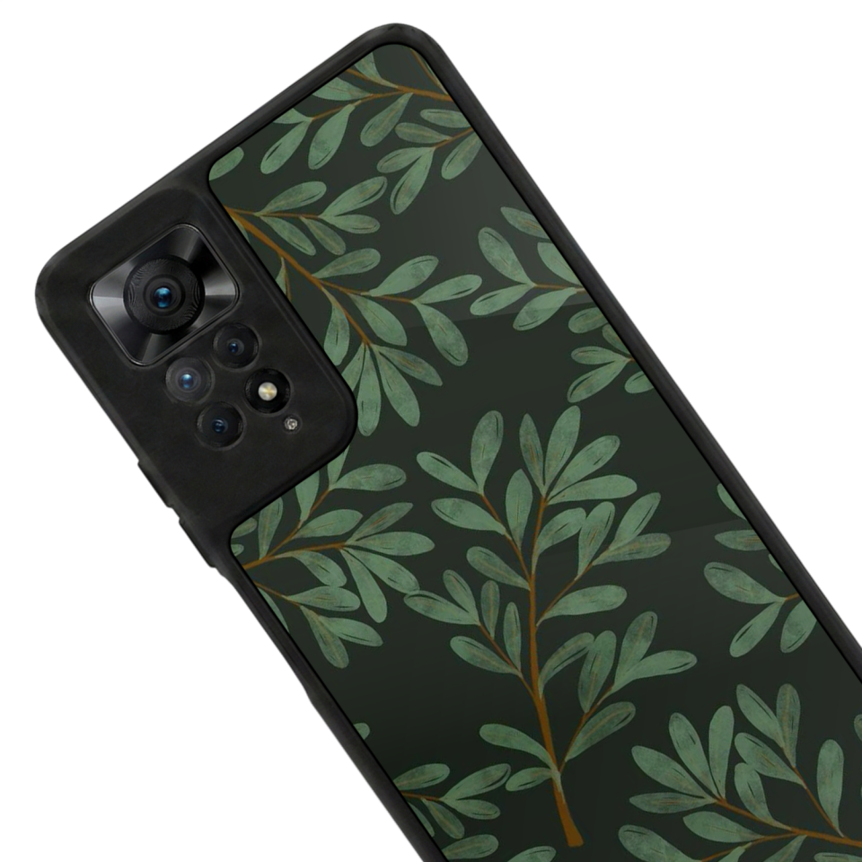 Xiaomi Redmi Note 12 Pro Uyumlu Botanik Tasarımlı Glossy Premium Kılıf