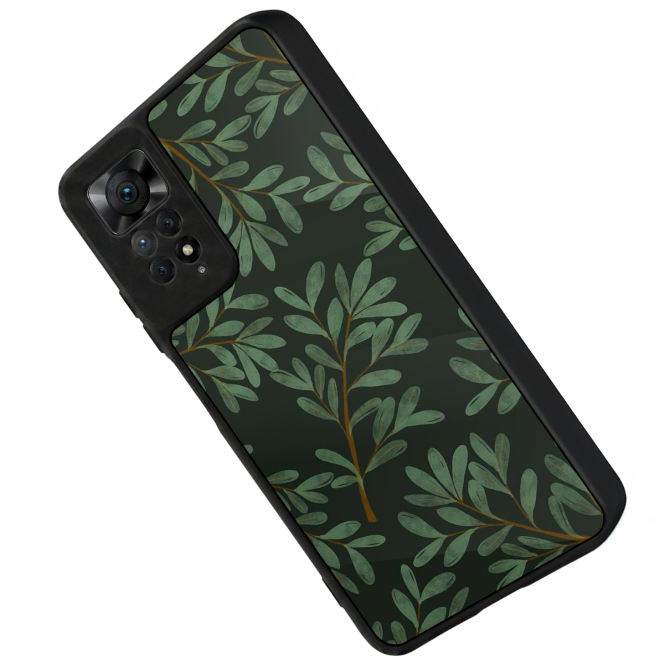 Xiaomi Redmi Note 12 Pro Uyumlu Botanik Tasarımlı Glossy Premium Kılıf