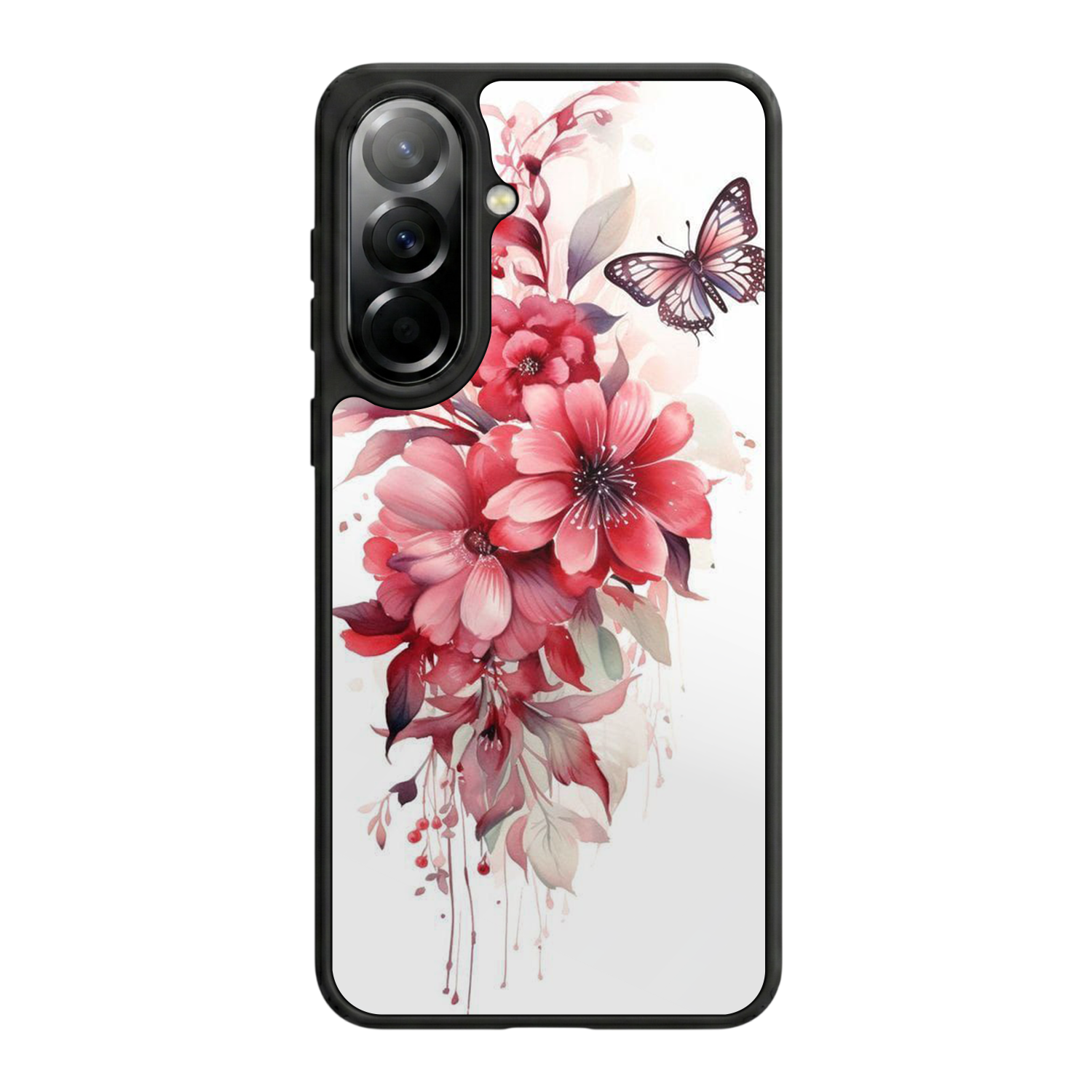 Samsung Galaxy A37 Uyumlu Floral Tasarımlı Glossy Premium Kılıf