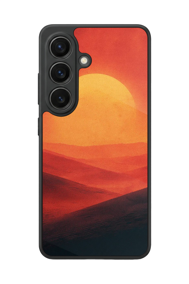 Samsung Galaxy S26 Uyumlu Güneş Tasarımlı Glossy Premium Kılıf