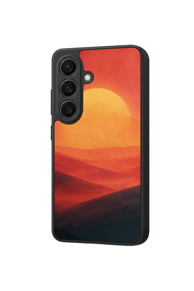 Samsung Galaxy S26 Uyumlu Güneş Tasarımlı Glossy Premium Kılıf