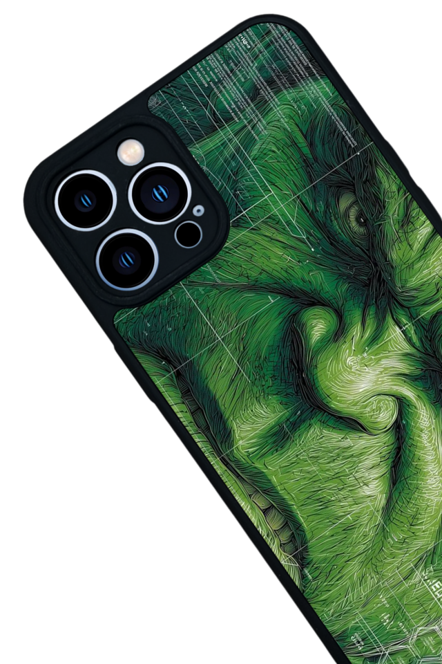 iPhone 13 Pro Max Uyumlu Hulk Tasarımlı Glossy Premium Kılıf