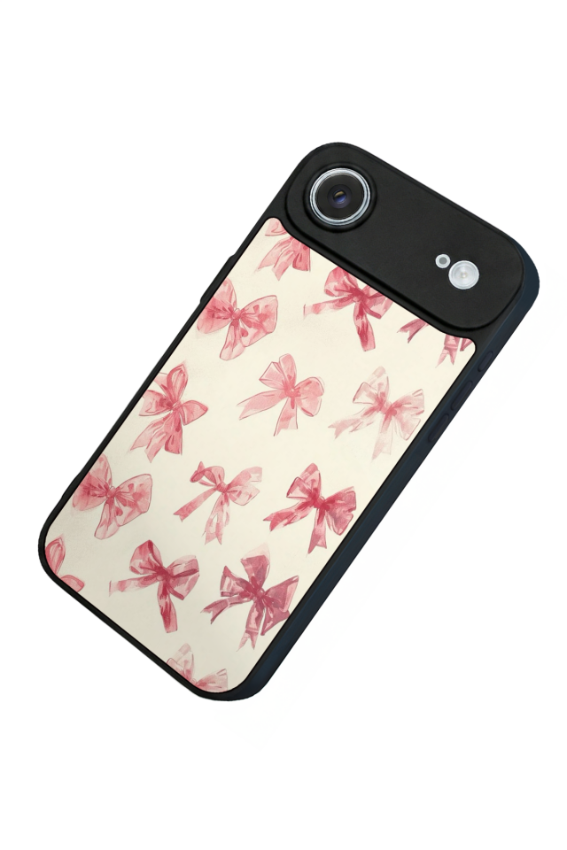 iPhone 17 Air Uyumlu Kurdele Tasarımlı Glossy Premium Kılıf