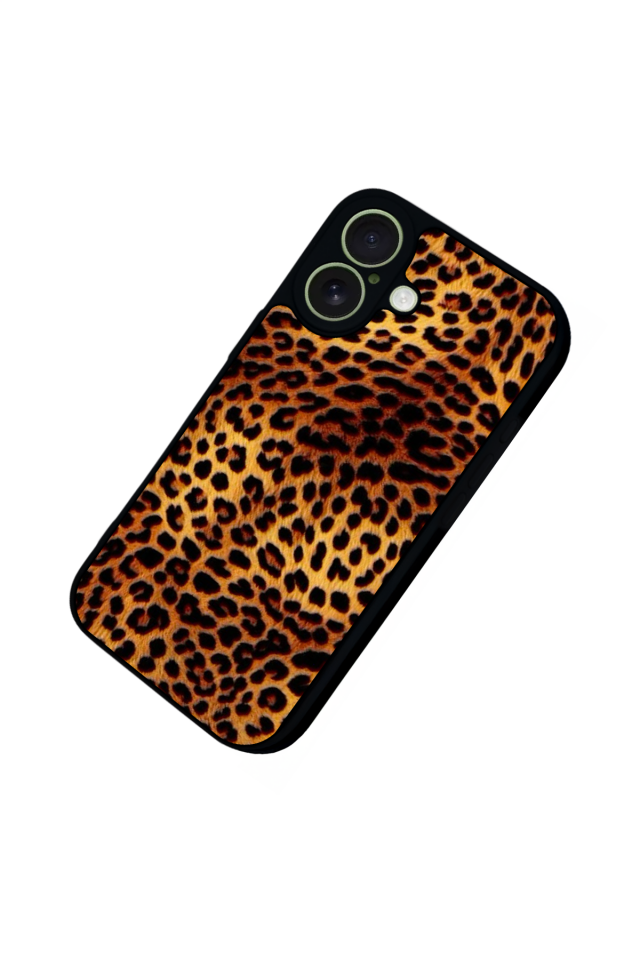 iPhone 17 Uyumlu Leopar Tasarımlı Glossy Premium Kılıf