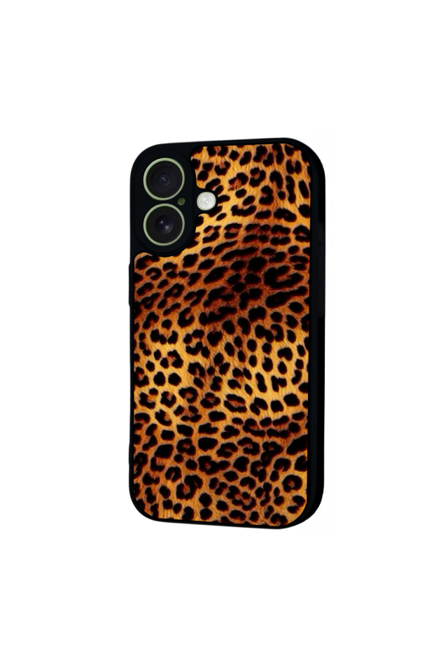 iPhone 17 Uyumlu Leopar Tasarımlı Glossy Premium Kılıf