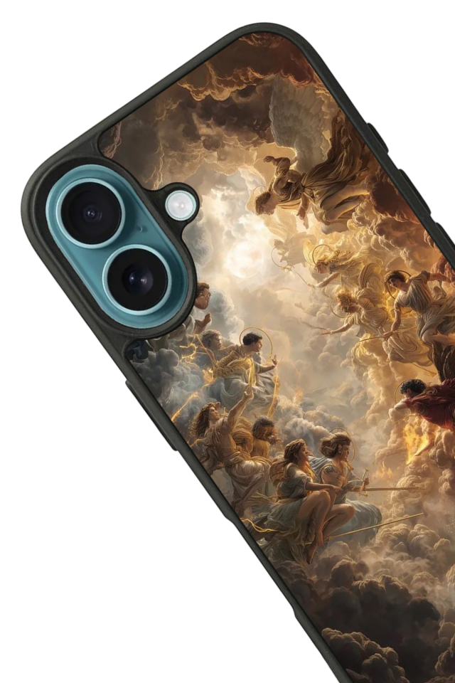 iPhone 16 Plus Uyumlu Melek Tasarımlı Glossy Premium Kılıf