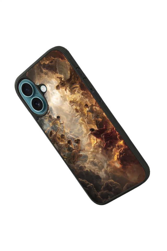 iPhone 16 Plus Uyumlu Melek Tasarımlı Glossy Premium Kılıf