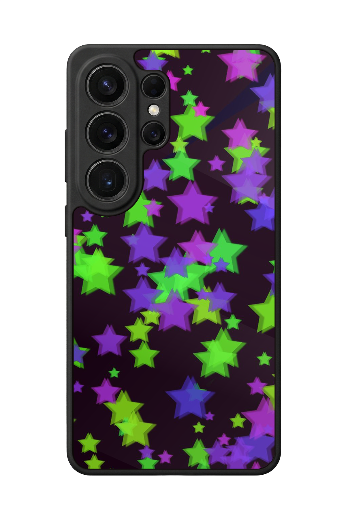 Samsung Galaxy S26 Ultra Uyumlu Retro Yildizlar Tasarımlı Glossy Premium Kılıf