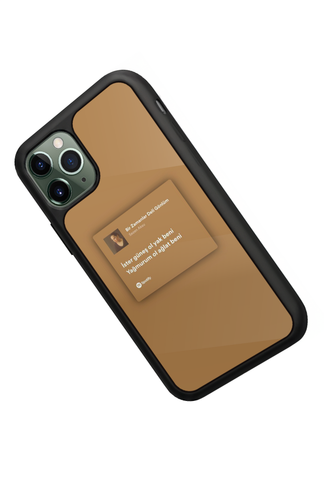 iPhone 11 Pro Uyumlu Sarki Sozleri Tasarımlı Glossy Premium Kılıf