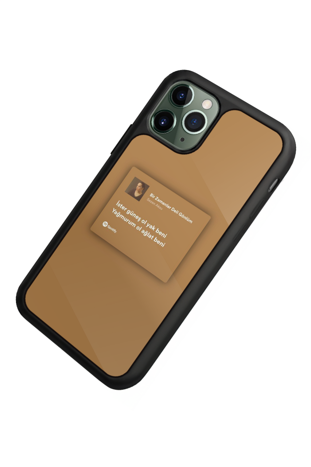 iPhone 11 Pro Uyumlu Sarki Sozleri Tasarımlı Glossy Premium Kılıf