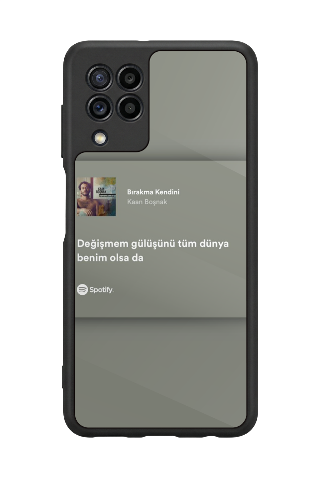 Samsung Galaxy M22 Uyumlu Sarki Sozleri Tasarımlı Glossy Premium Kılıf