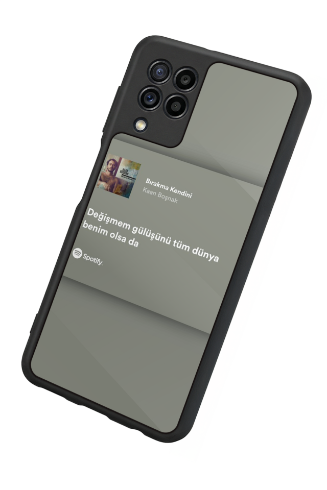Samsung Galaxy M22 Uyumlu Sarki Sozleri Tasarımlı Glossy Premium Kılıf